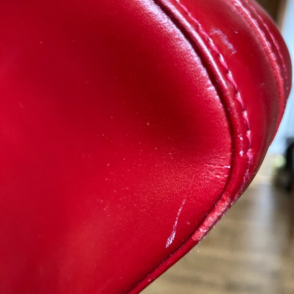 Le Tanneur red leather shoulder bag - Picture 9 of 15